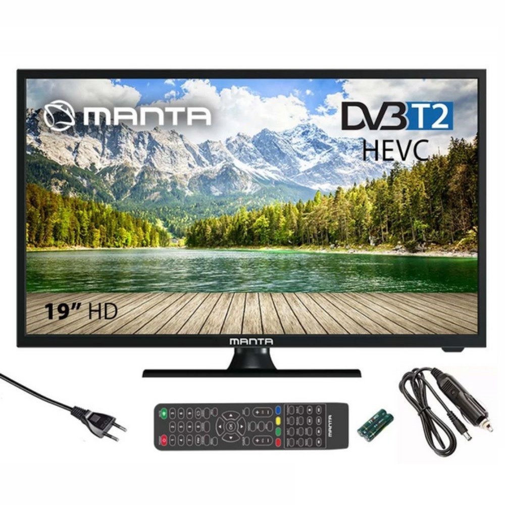 TV LED 19" HDMI USB 2x3W 230/12V MANTA