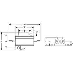RESISTENCIA METALICA 50W 6.8R