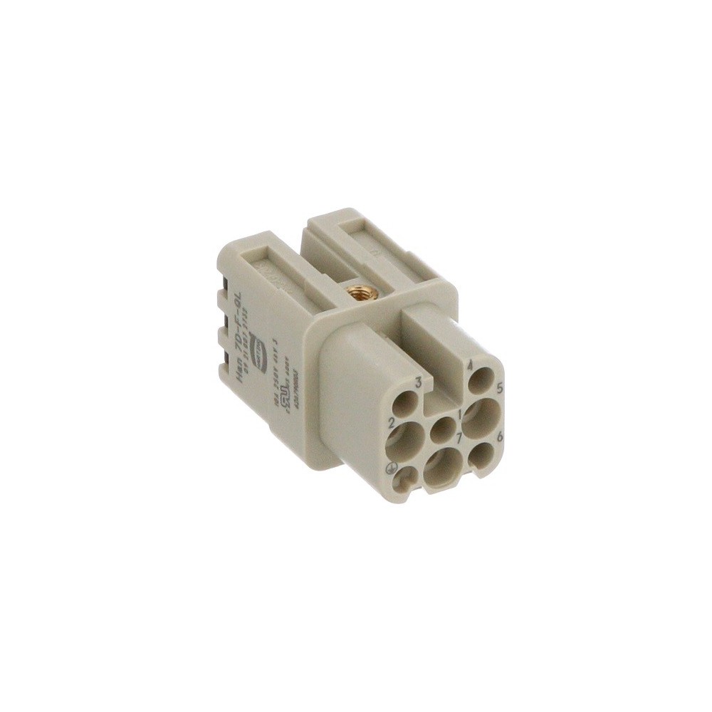 FICHA HAN 3A 8PINOS FEMEA  250V/10A HARTING