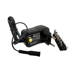 ALIMENTADOR UNIVERSAL 230V 3-4,5-6-7,5-9-12V DC 500mA