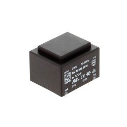 TRANSFORMADOR ENCAPSULADO 230VAC 24VAC 63mA 1,5VA