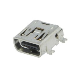 FICHA USB-C MINI 5P PARA CIRCUITO HORIZONTAL