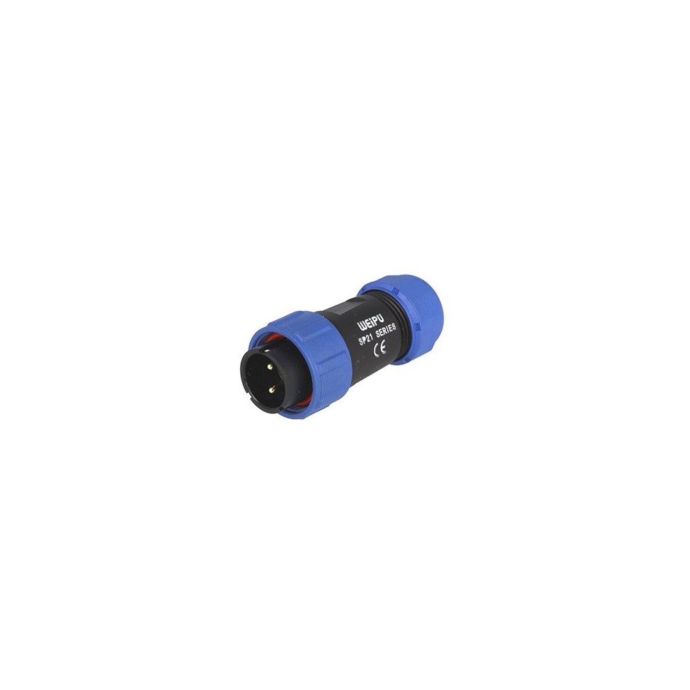 FICHA CIRCULAR MACHO 2 PINOS IP68