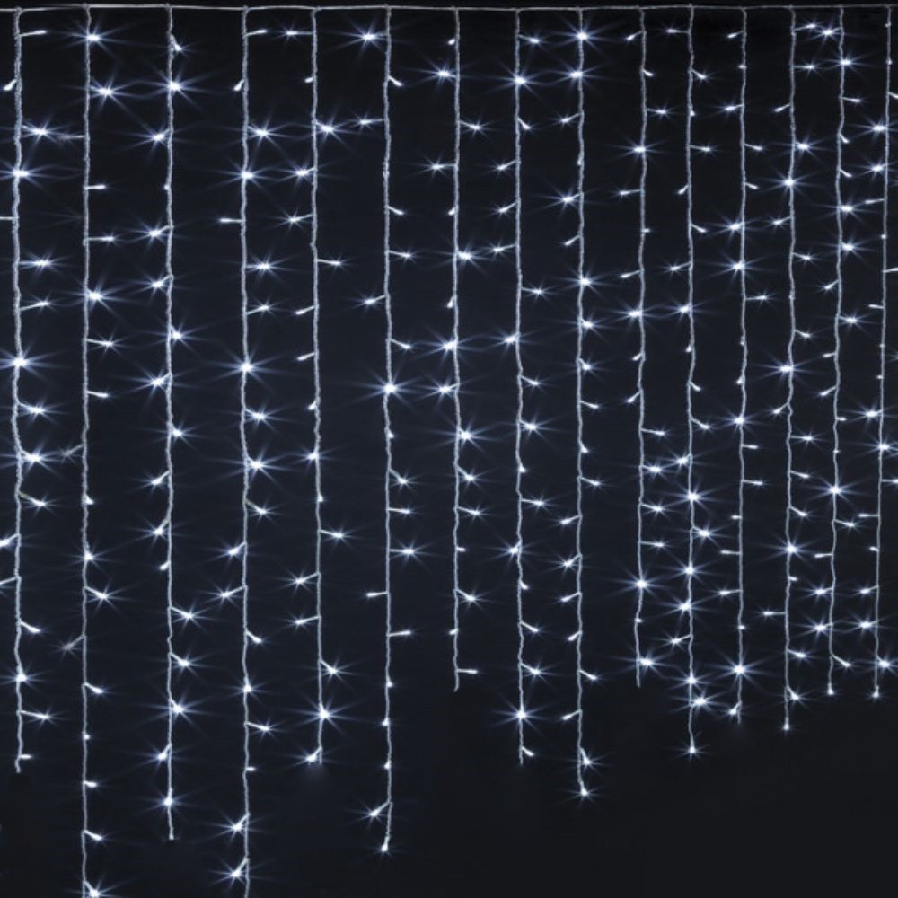 CORTINA 360 LEDS 8MTS BRANCO FRIO IP44