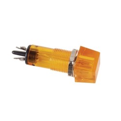 SINALIZADOR AMBAR 220V 11.5 x11.5MM QUADRADO