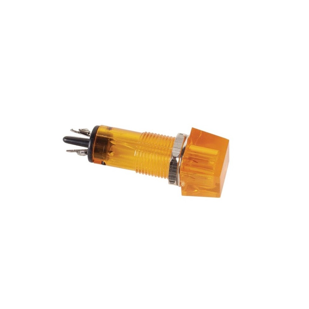SINALIZADOR AMBAR 220V 11.5 x11.5MM QUADRADO