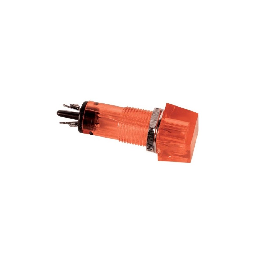 SINALIZADOR VERMELHO 220V 11.5 x11.5MM QUADRADO