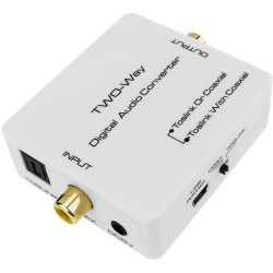 CONVERSOR AUDIO DIGITAL TOSLINK P/ DIGITAL COAXIAL E INVERSO