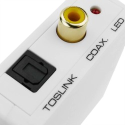 CONVERSOR AUDIO DIGITAL TOSLINK P/ DIGITAL COAXIAL E INVERSO