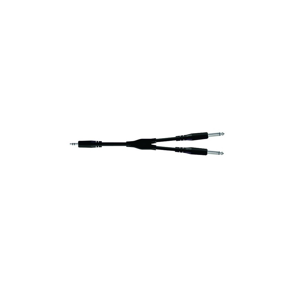 CABO JACK 3.5 STEREO / 2 JACK 6.3 MONO 1.8MT