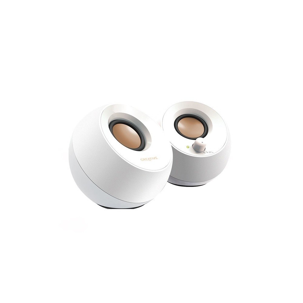 COLUNAS 2.0 USB PARA PC, BRANCO