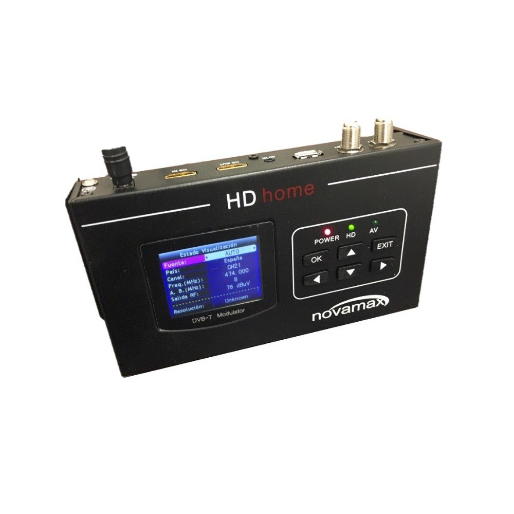 MODULADOR HDMI C/ DISPLAY P/ DVB-T NOVAMAX