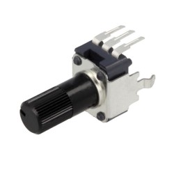 POTENCIOMETRO MINIATURA MONOVOLTA AXIAL 10K VEIO 6mm C.I.