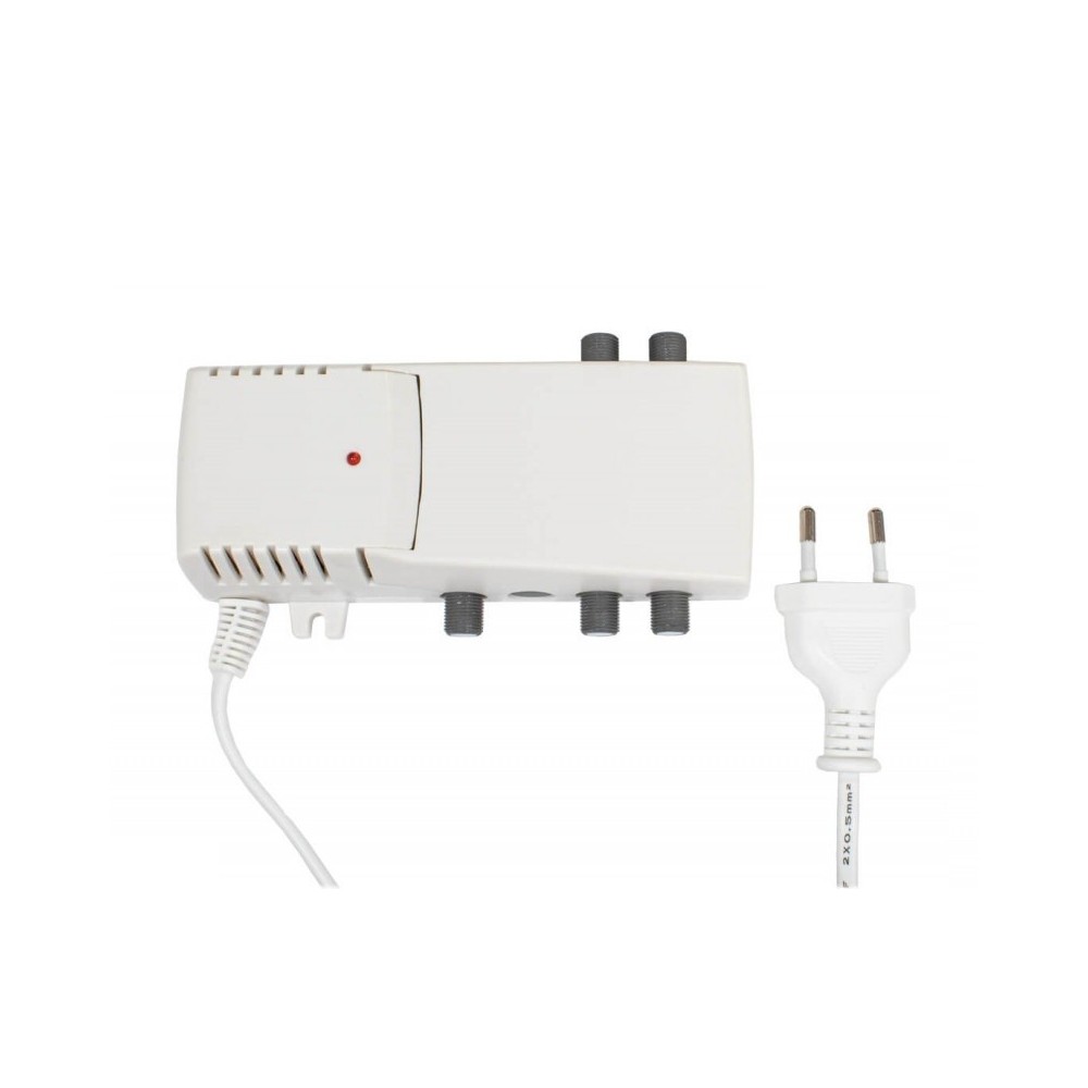 AMPLIFICADOR PARA VIVENDA VHF/UHF 20dB 5G 4 SAIDAS