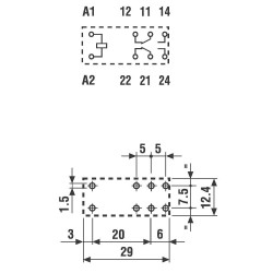 RELE FINDER 5VDC 8A