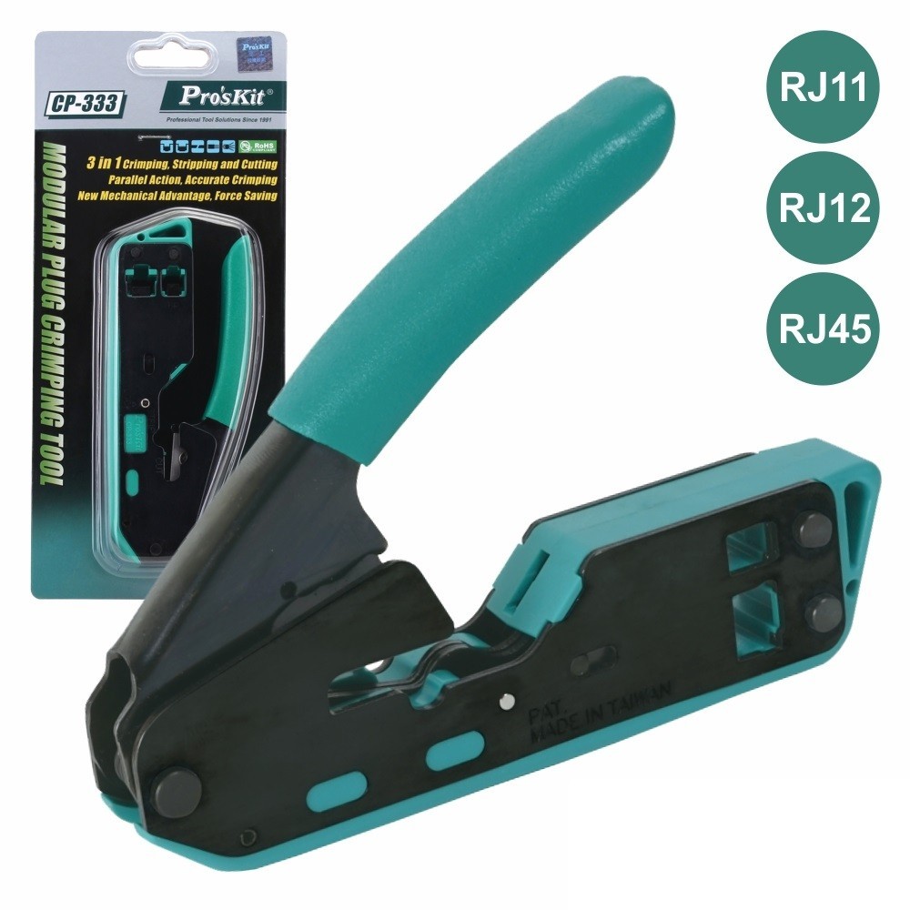 ALICATE CRAVAR RJ45 / RJ11 / RJ12 PROSKIT