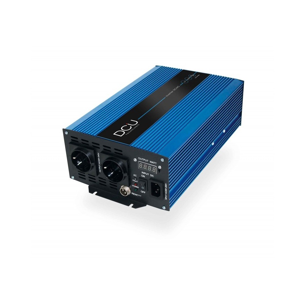 INVERSOR 24VDC/230VAC 1500W SENOIDAL PURA +USB + 2 SCHUKO DCU