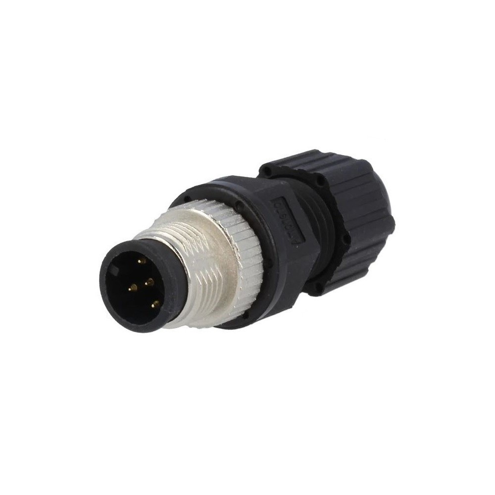 FICHA M12 MACHO 5 PINOS IP68