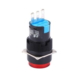 INTERRUPTOR REDONDO ON-OFF 250VAC 3A Ø16MM