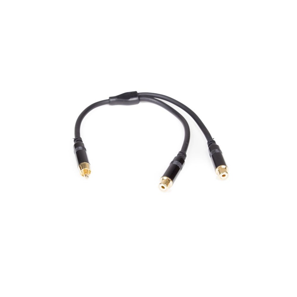 ADAPTADOR Y RCA MACHO /2RCA FEMEA 30CM