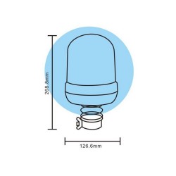 PIRILAMPO COM FLASH LARANJA 18X3W APROV. R65 e R10