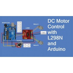 MODULO PONTE H DUAL CONTROLO MOTOR L298N ARDUINO