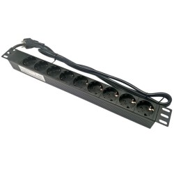 EXTENSAO CORRENTE SCHUKO 9 VIAS + INTERRUPTOR + PROTEÇAO BASTIDOR