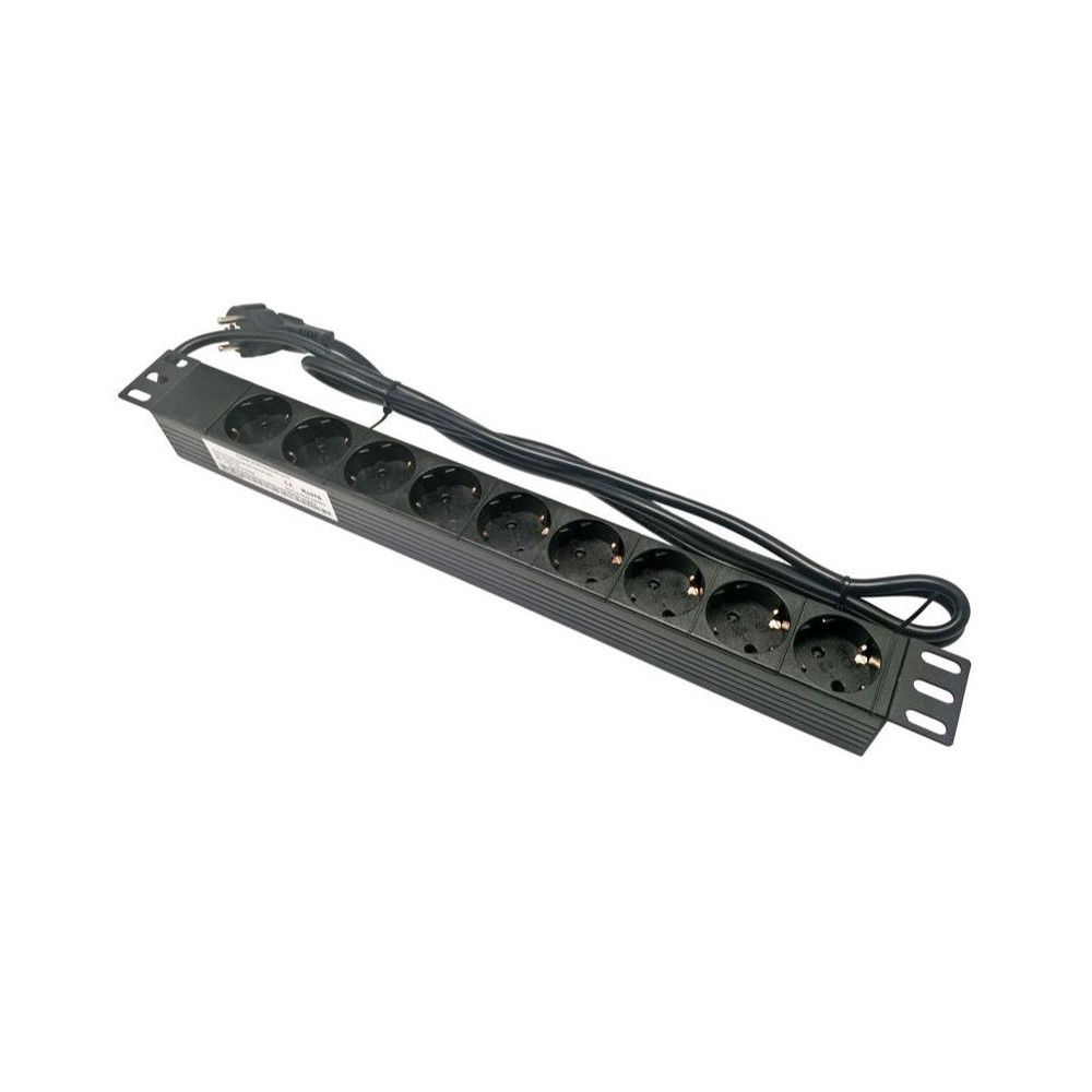 EXTENSAO CORRENTE SCHUKO 9 VIAS + INTERRUPTOR + PROTEÇAO BASTIDOR