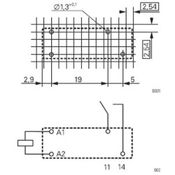 RELE ELETROMAGNETICO SPST-NO 24VDC 8A