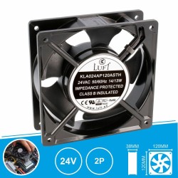 VENTILADOR 120X120X38mm 24V 14W LUFT