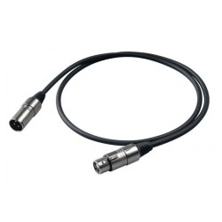 EXTENSAO XLR FEMEA / XLR MACHO PROEL 6MTS