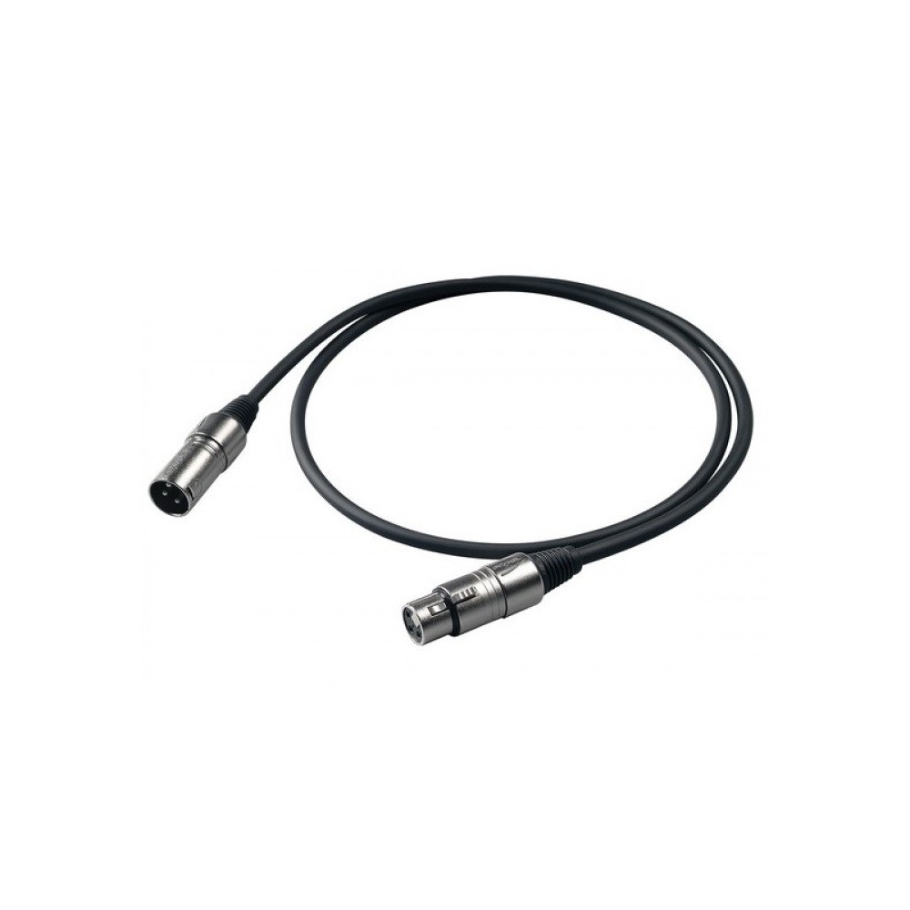 EXTENSAO XLR FEMEA / XLR MACHO PROEL 6MTS