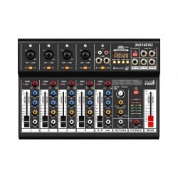 MESA MISTURA 6 CANAIS USB MP3 C/ EEFEITOS ITALIAN STAGE
