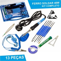 KIT SOLDADURA 14 PEÇAS EM ESTOJO
