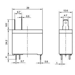 RELE ELETROMAGNETICO SPST-NO 12VDC 20A