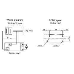 RELE ELETROMAGNETICO SPST-NO 12VDC 20A