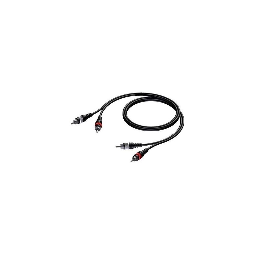 EXTENSAO 2 RCA MACHO / 2 RCA MACHO DOURADO 10MTS