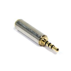 ADAPT JACK FEMEA 3,5MM 4 VIAS P/ JACK 2.5 MACHO 4 VIAS