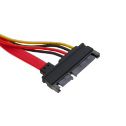 CABO DADOS+ ALIMENTAÇÃO 7+15PINOS SATA MACHO -FEMEA