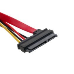 CABO DADOS+ ALIMENTAÇÃO 7+15PINOS SATA MACHO -FEMEA