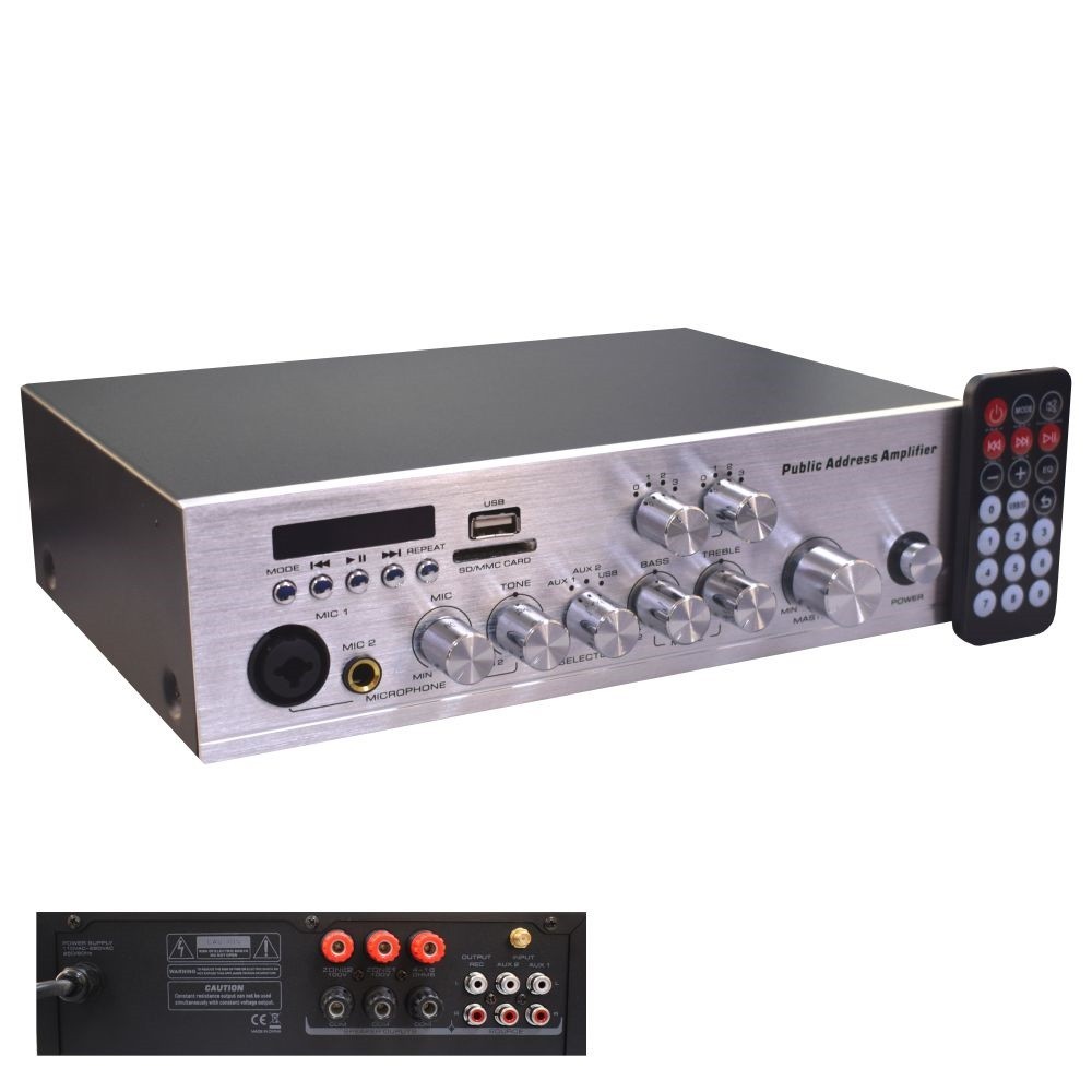 AMPLIFICADOR LINHA 2 ZONAS 2X30W MIC USB/BT/SD AUDIOMIX AMPLIFICADOR LINHA 2 ZONAS 2X30W MIC USB/BT/SD AUDIOMIX