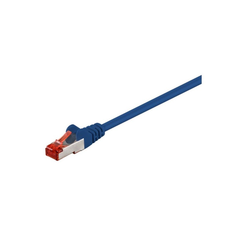 EXTENSAO CAT6 FTP RJ45  AZUL 0.15MT
