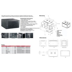 BASTIDOR 6U 600X450mm