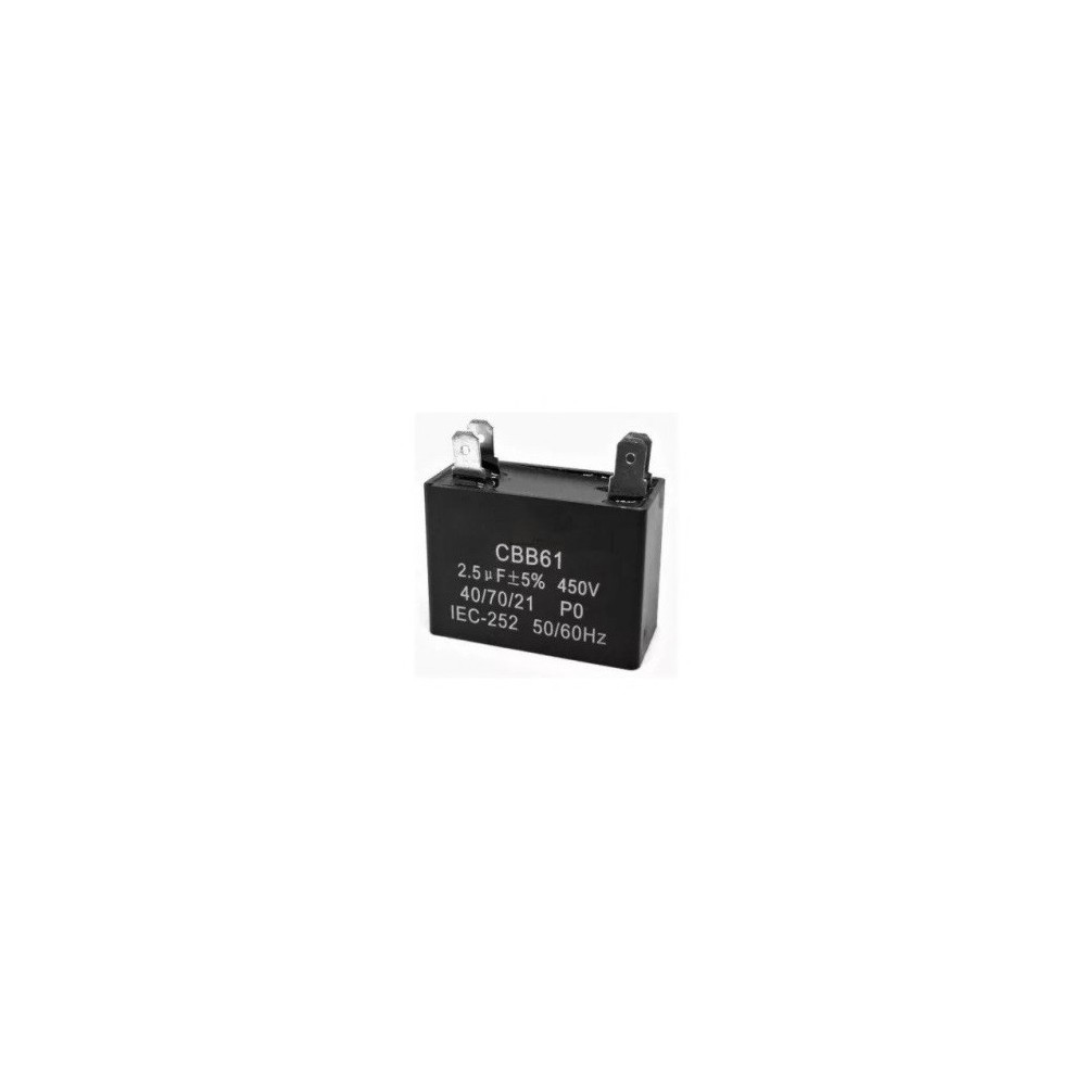 CONDENSADOR RECTANGULAR 2,5MF/450V FASTON