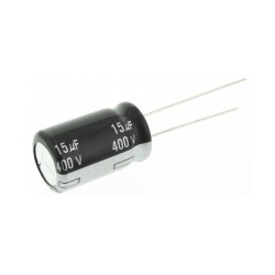 CONDENSADOR ELETROLITICO 15uF 400V VERTICAL