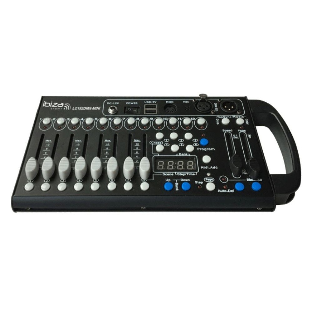 IBIZA LC192DMX-MINI CONTROLADOR DMX 192 CANAIS COMPACTO