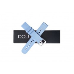 BRACELETE SILICONE AZUL 19mm PARA VIDRO CURVO DCU