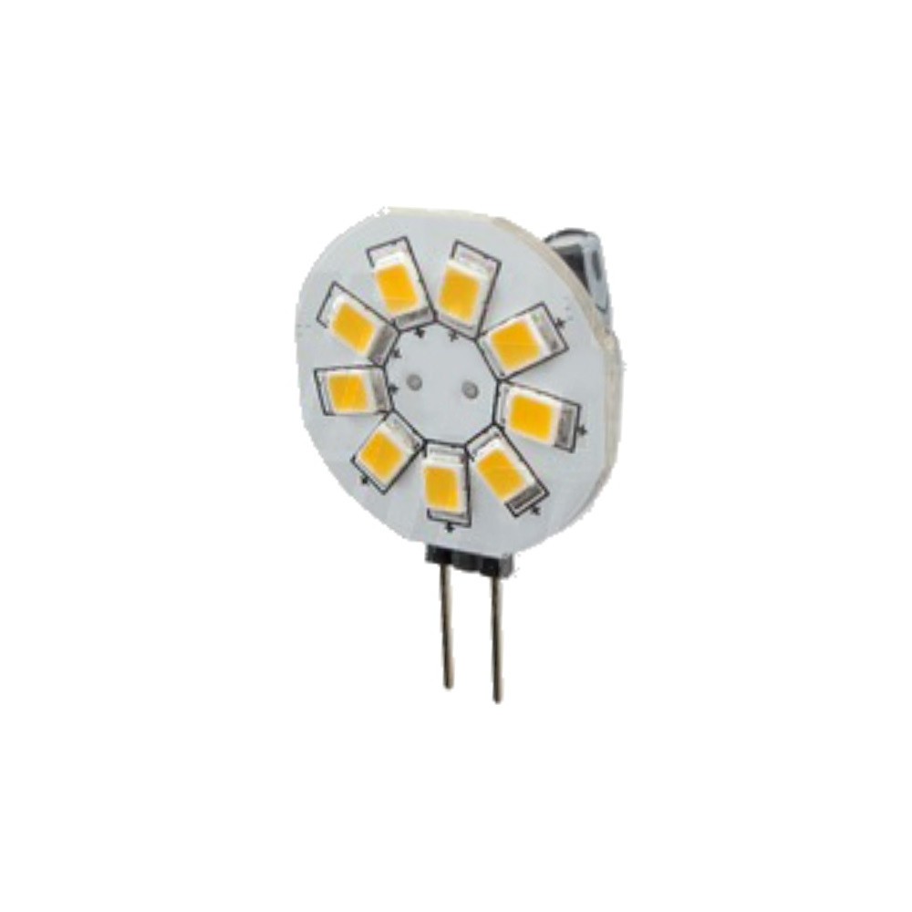 LAMPADA 9 LEDS G4 BRANCO QUENTE 12V 1.2W