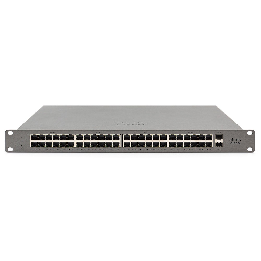 SWITCH CISCO MERAKI GO RACK 48 POE+2 PORTAS SFP