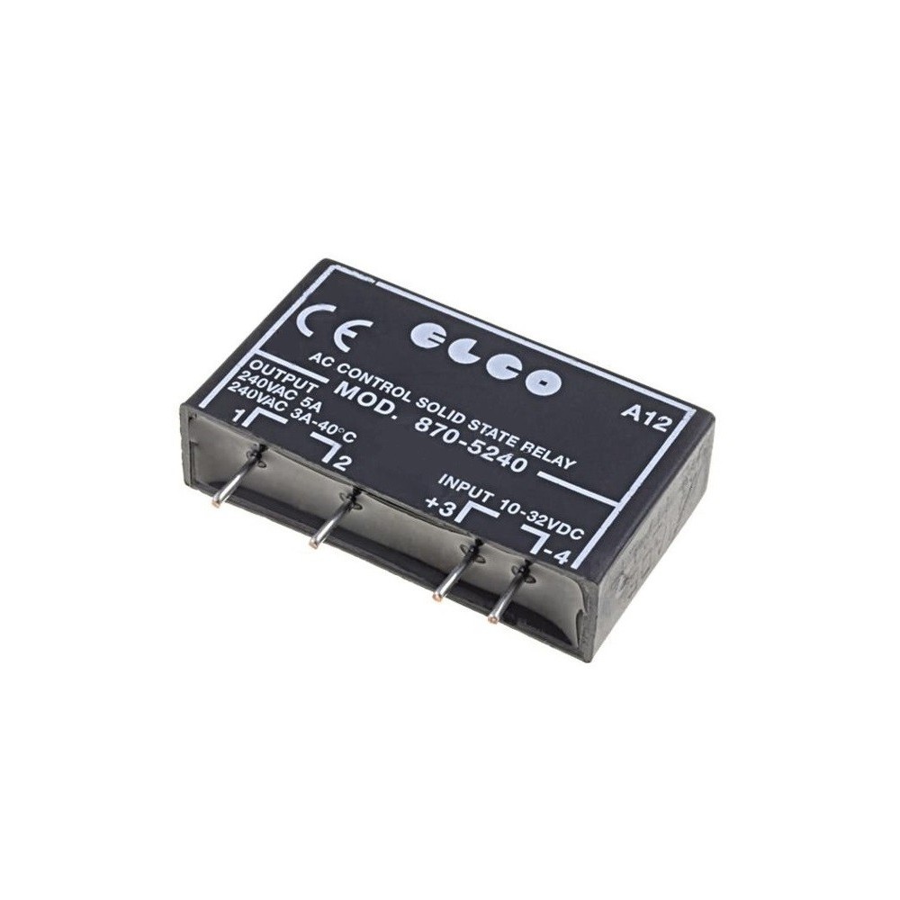 RELE ESTADO SOLIDO 5A 12-275VAC CONTROLO 10-32VD